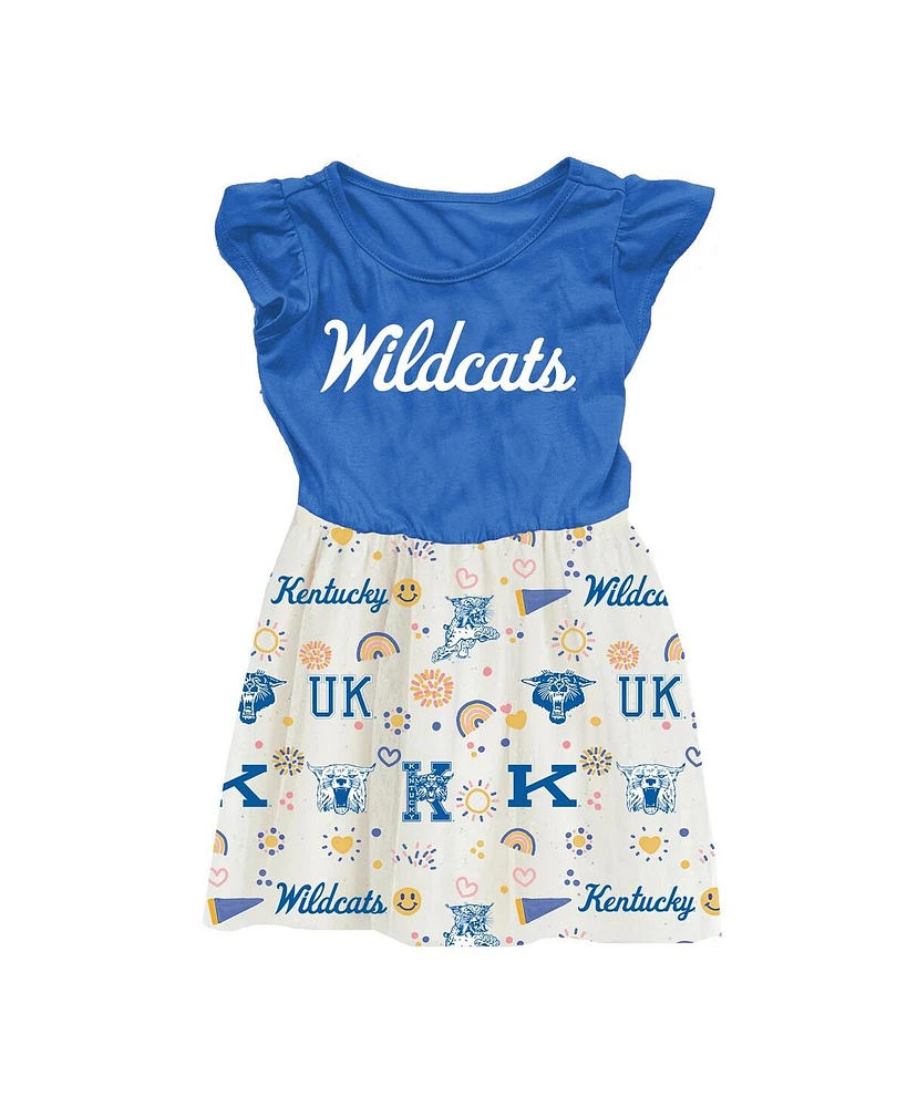 Wes & Willy Toddler Royal Kentucky Wildcats Vault Princess Dress
