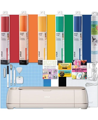 Cricut Maker 4 Cutting Machine with Rainbow Smart Vinyl Bundle
