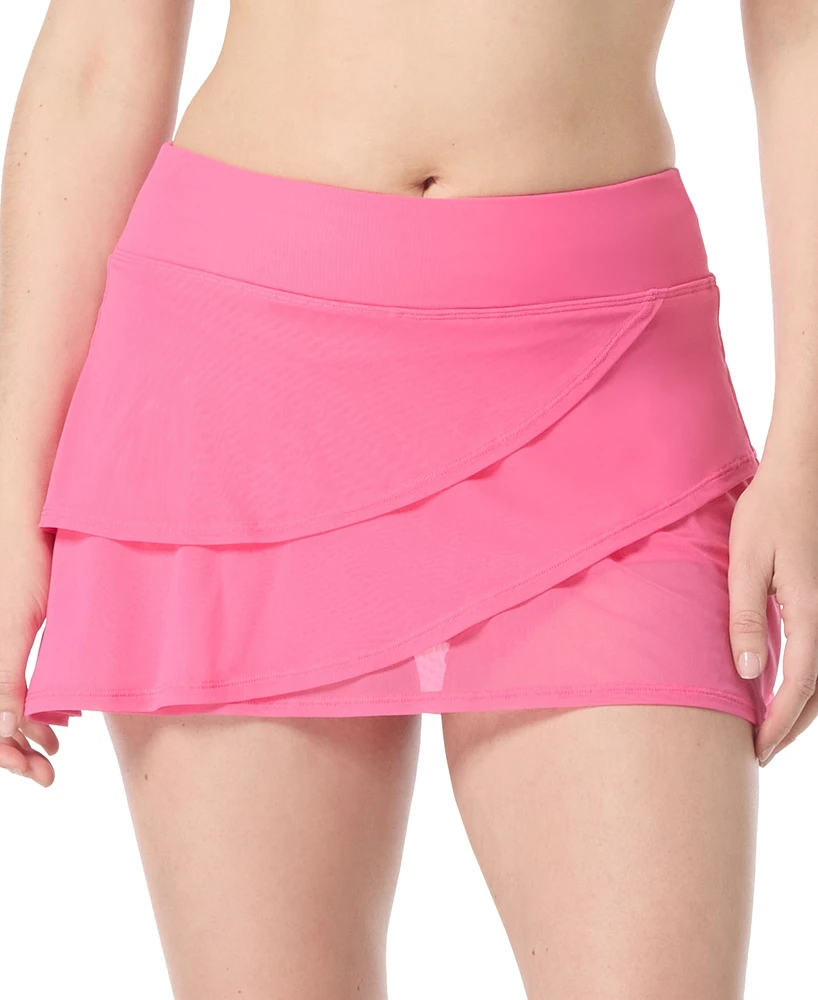 Coco Reef Illusion-Overlay Swim Skirt