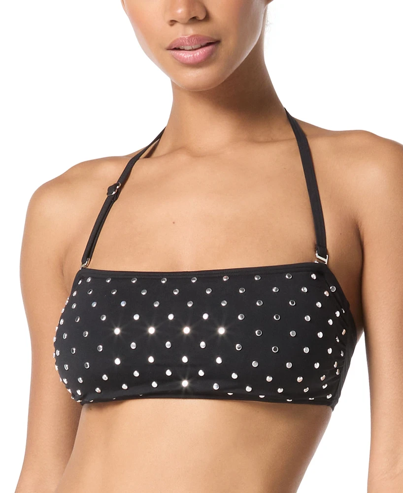 Michael Kors Women's Studded Bandeau Bikini Top