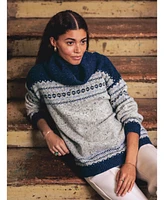 Celtic & Co. Women's Donegal Oversized Turtleneck Sweater