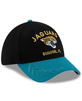 New Era Men's Black/Teal Jacksonville Jaguars 2025 Nfl Draft 39THIRTY Flex Hat