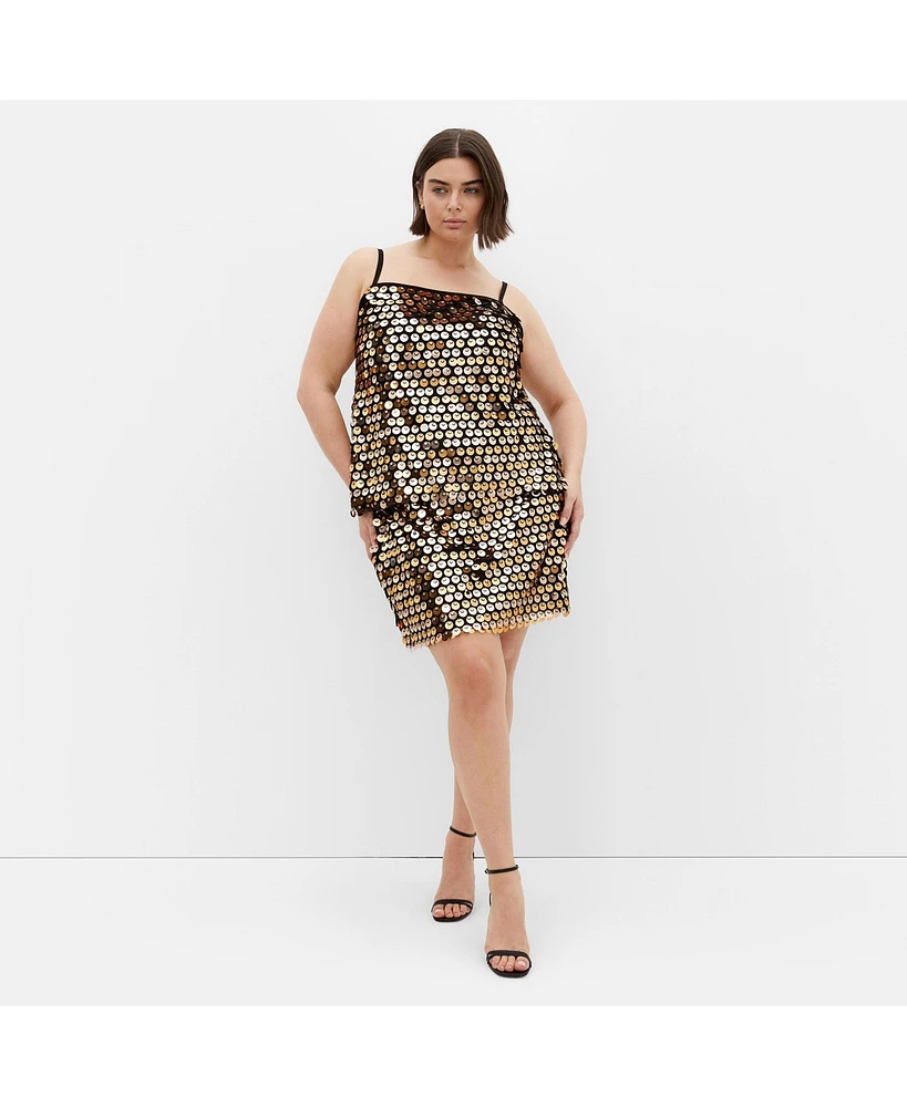 City Chic Plus Disco Skirt