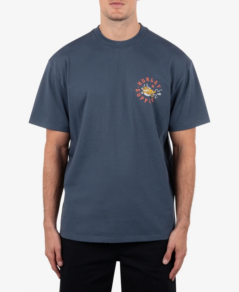 Hurley Men's Dragon Lagoon Short Sleeve T-Shirt