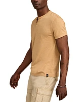 Lucky Brand Men's Venice Burnout Notch Neck Tee T-shirts