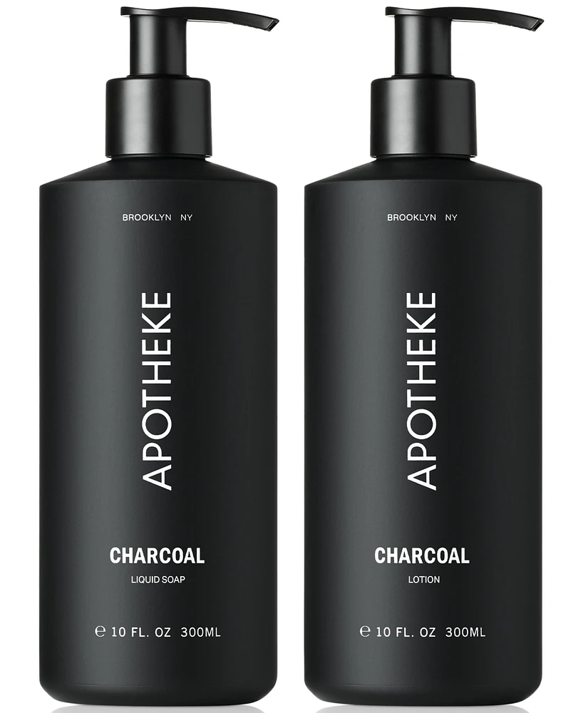 Apotheke 2-Pc. Charcoal Liquid Soap & Lotion Set