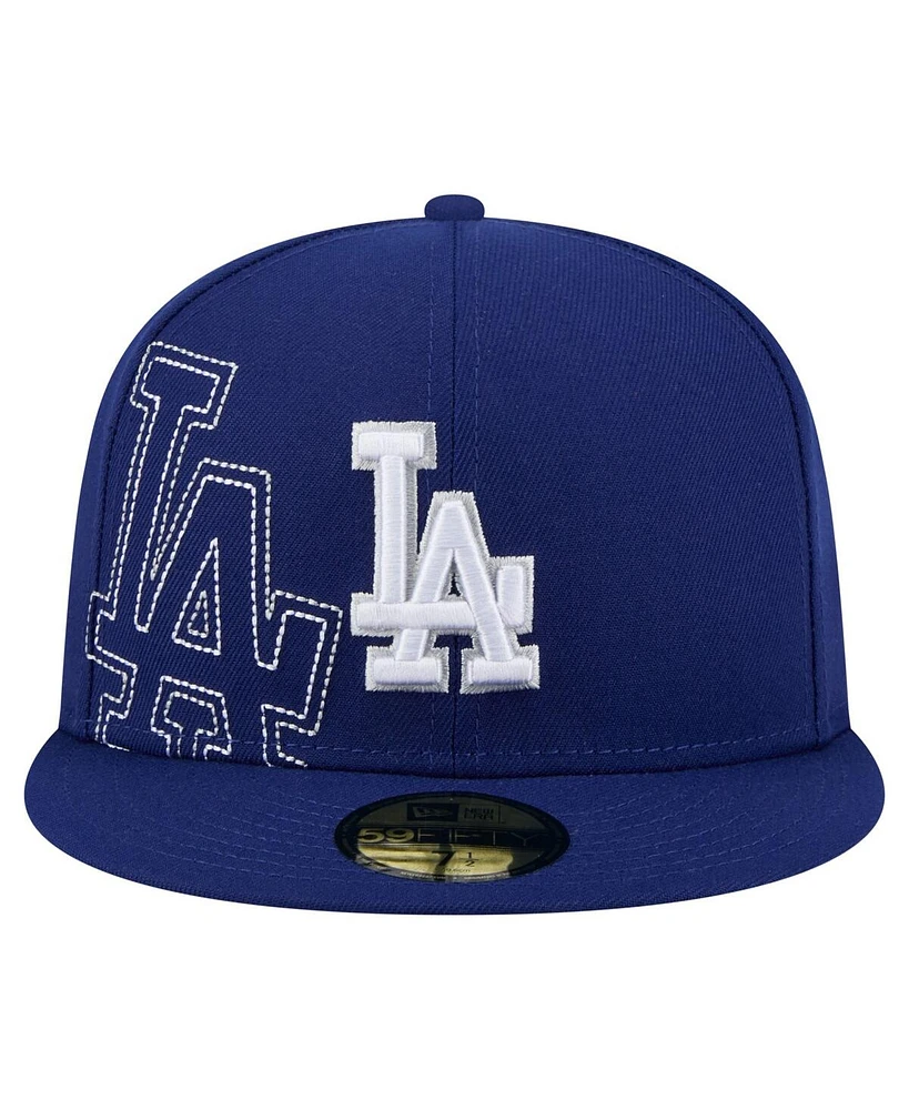New Era Men's Royal Los Angeles Dodgers Yarn Stitch 59FIFTY Fitted Hat