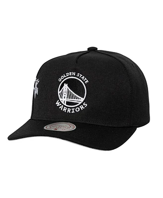 Mitchell & Ness Men's Black Golden State Warriors 2022 Nba Finals Born to Win Pro Crown Adjustable Hat