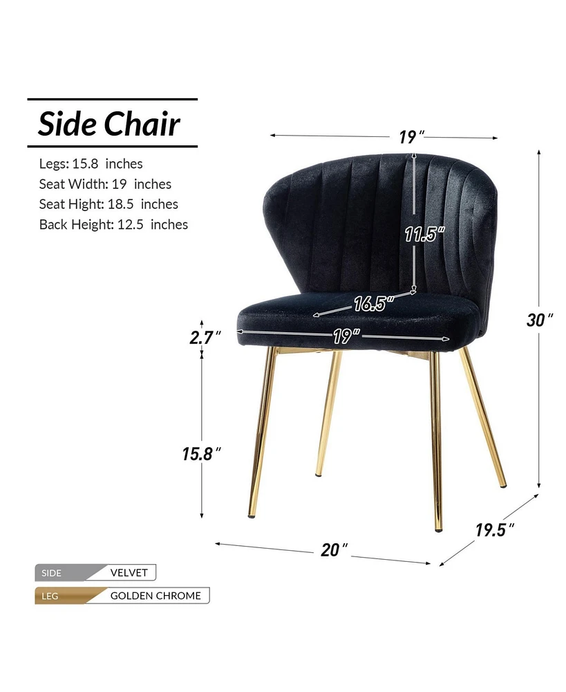 Modern Milia Dining Chair Set of 2