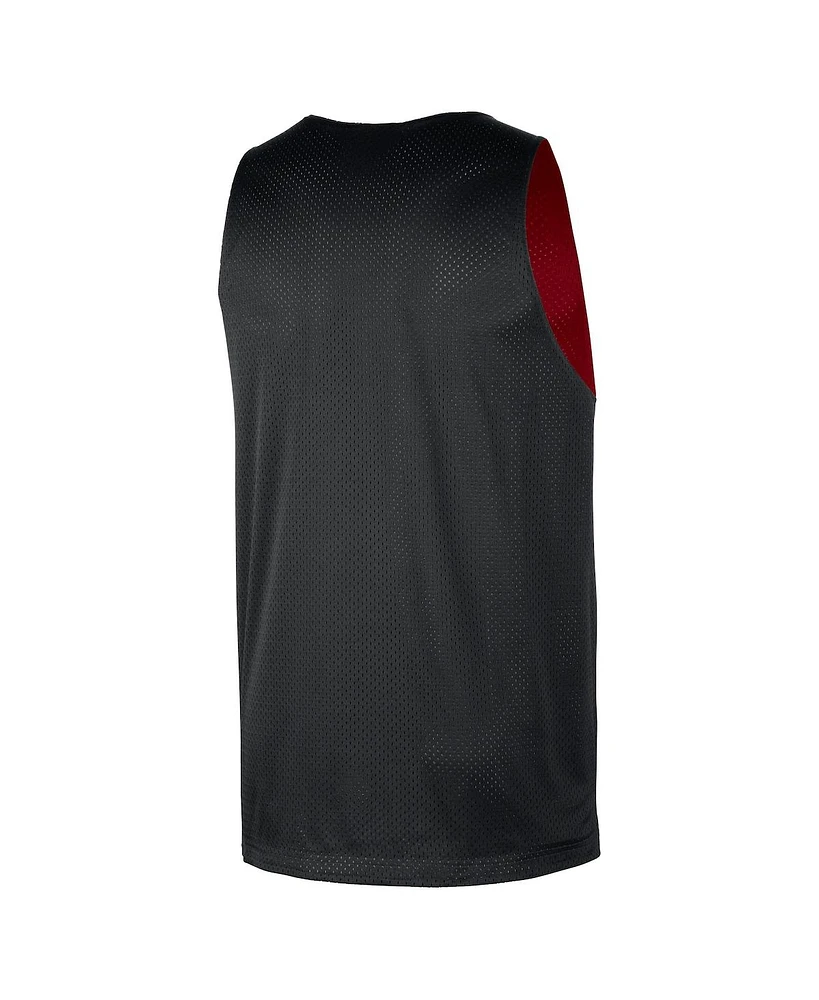 Nike Men's Red/Black Miami Heat Courtside Reversible Mesh Practice Jersey