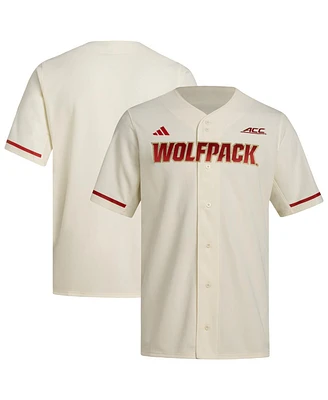 Adidas Men's Cream Nc State Wolfpack Replica Baseball Jersey