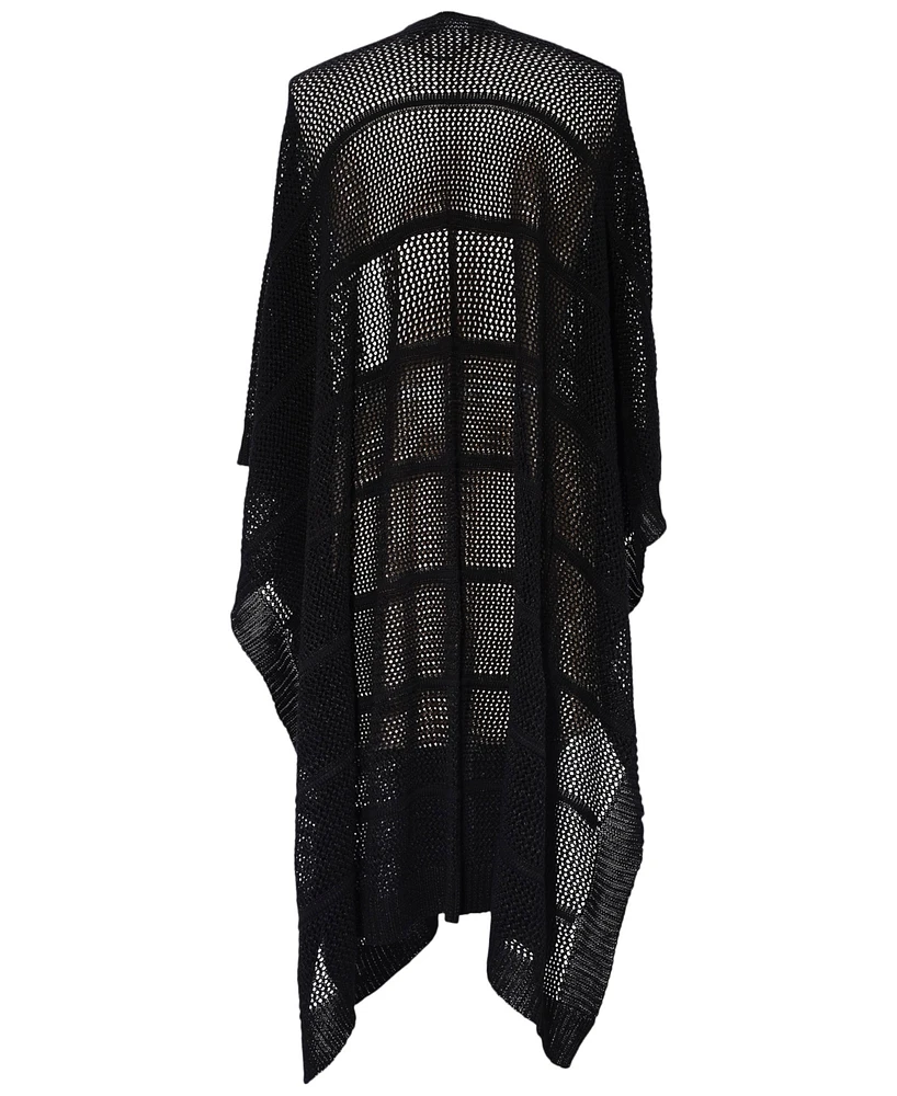 Lauren Ralph Open Knit Ruana