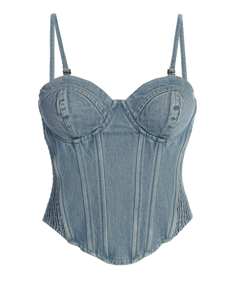 Denim Marsella Sweetheart Corset