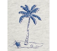 Carter's Toddler Boys Beach-Print T-Shirt & Shorts, 2 Piece Set