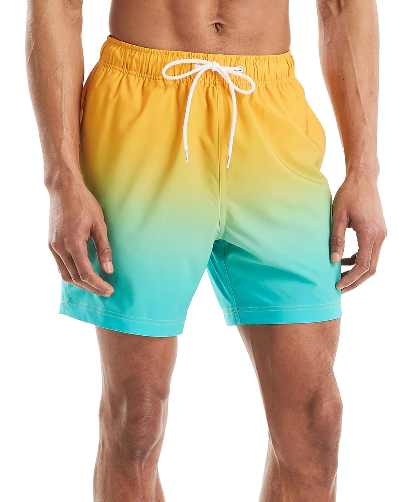 Beach Boys x Nautica Men's Quick-Dry Gradient Swim Trunks