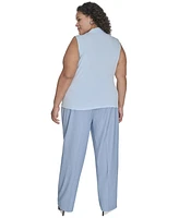 Calvin Klein Plus Sleeveless V-Neck Top
