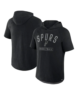 Fanatics Men's Black San Antonio Spurs Pass Legend Hooded T-Shirt