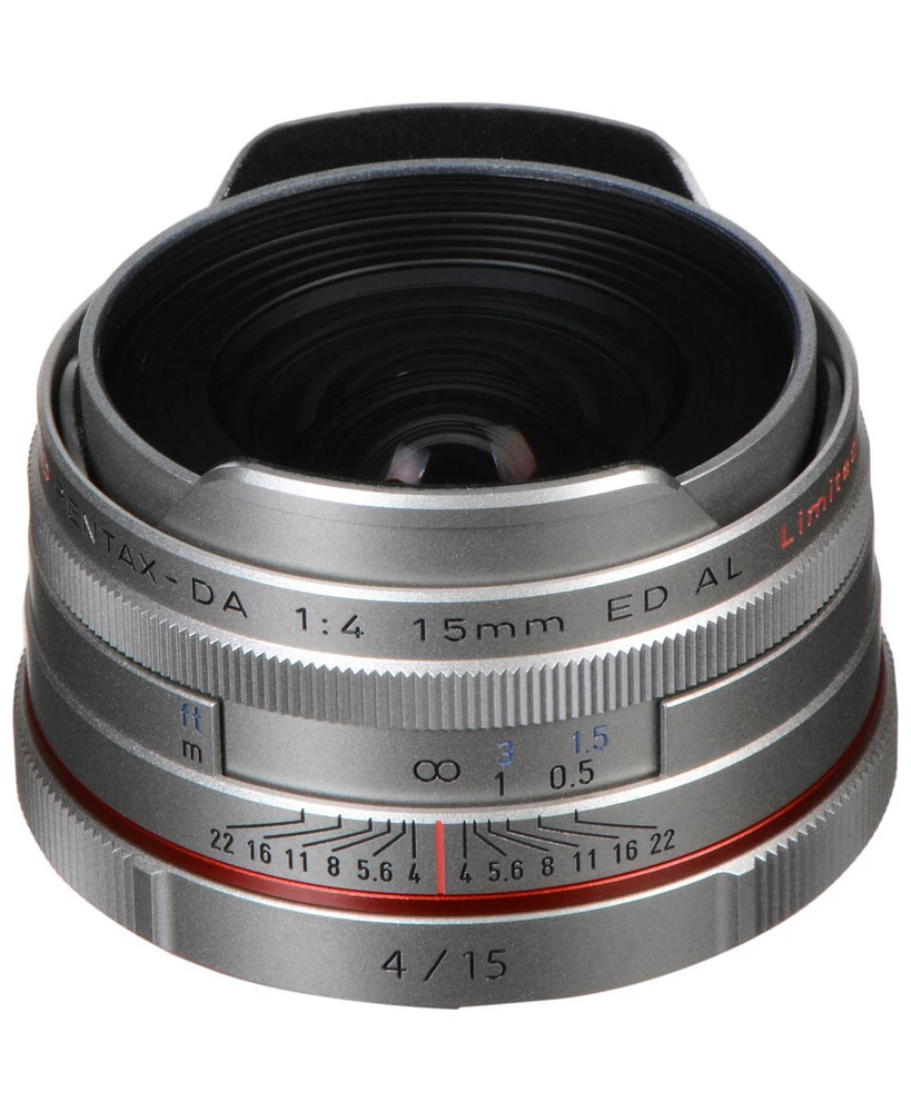 Pentax Smcp-da 15mm f/4 Ed Al Hd Lens for Dslr Cameras, Silver