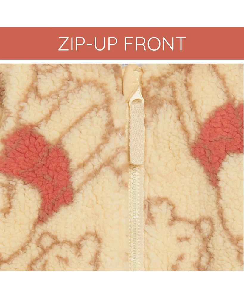 Winnie the Pooh Toddler Boys Cozy Sherpa Zip Up Cosplay Hoodie