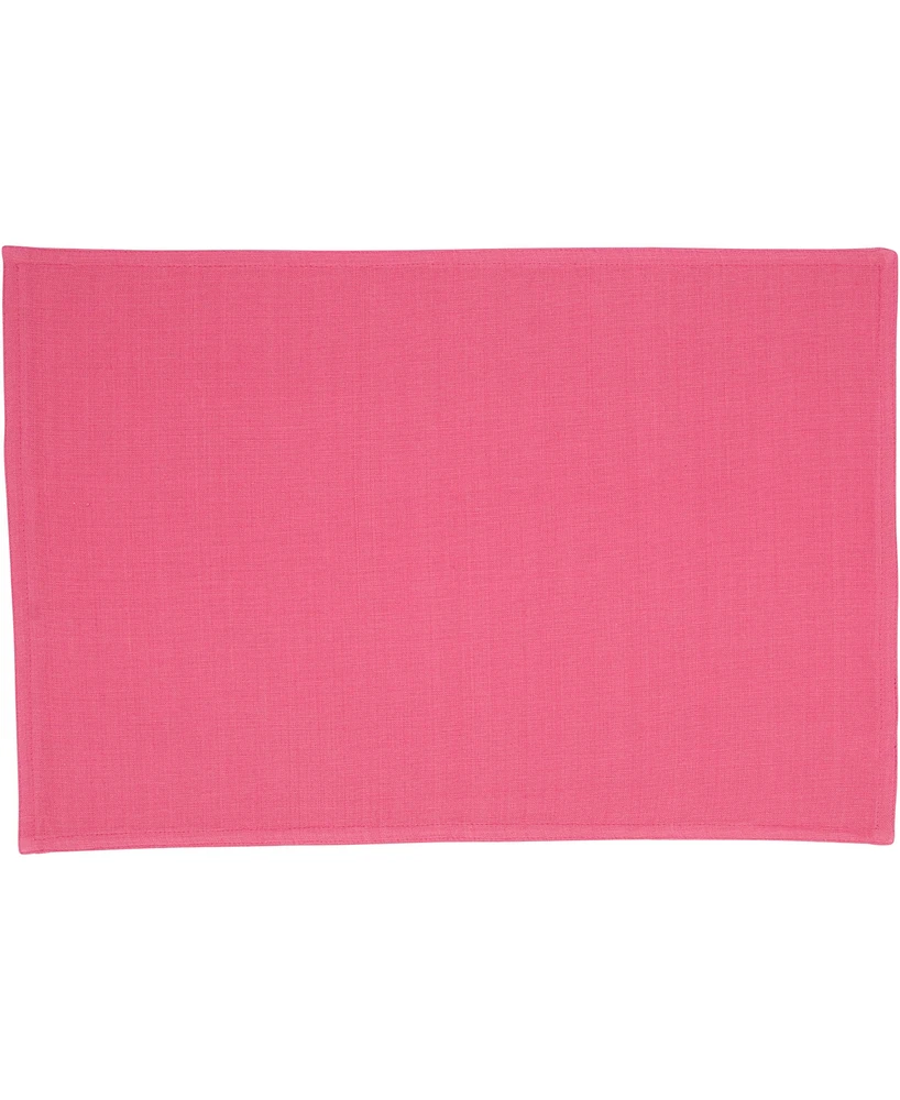 Saro Lifestyle Playful Polka Dot Cotton Placemats and Napkins, Set of 8