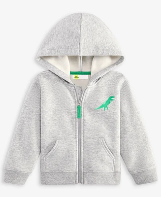Epic Threads Toddler Boys 2T-4T Soft Heather Fleece Dino Zip-Up Hoodie, Exclusively at Macy's