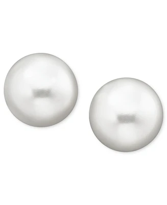 Belle de Mer Pearl Earrings, 14k Gold Cultured Freshwater Pearl Stud Earrings (9mm)
