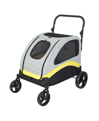 Bingopaw 4 Wheel Foldable Dog Cat Travel Stroller