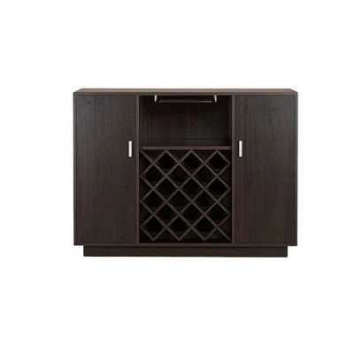 Sleek Minimalist Server Cabinet with Dual Doors for Dining or Living Room