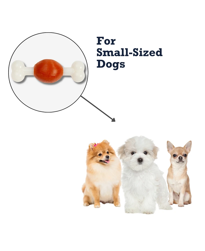 Country Living Nylon Beef Bone Dog Chew Toy – Durable Tpr Nylon for Healthier Teeth and Gums, Perfect for Small Breeds
