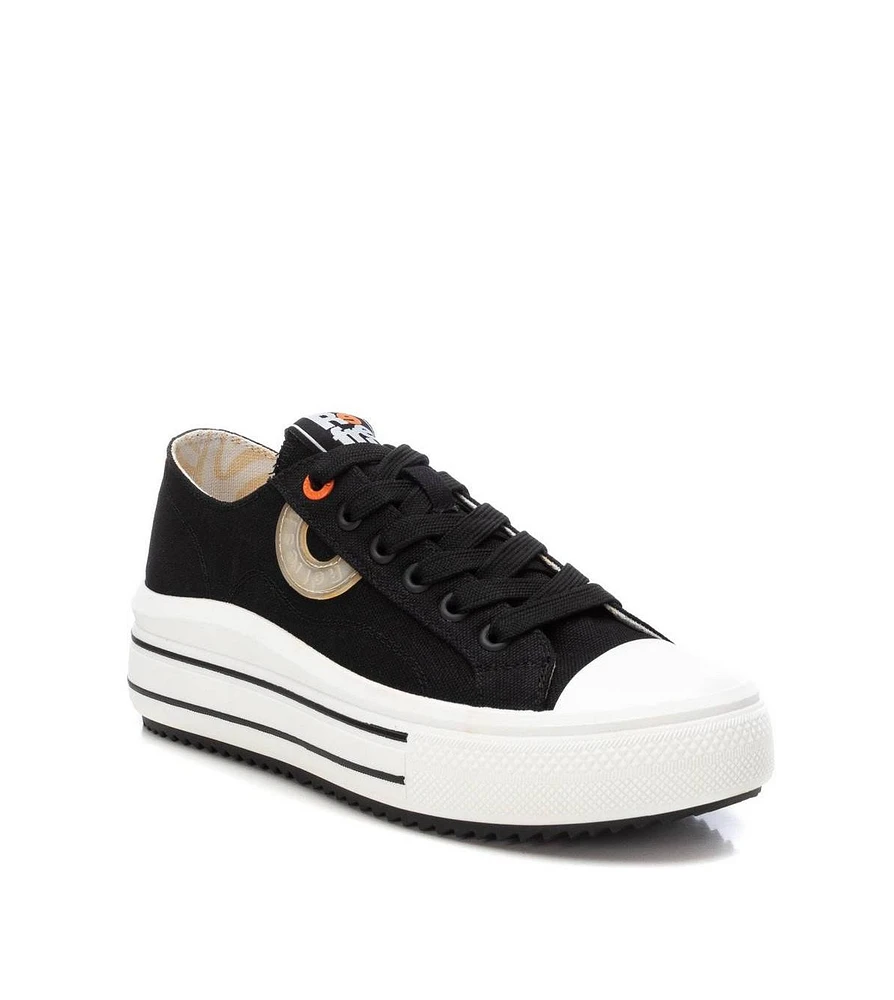 Women's Platform Canvas Sneakers Refresh By Xti