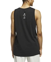adidas Men's Triple Regular-Fit Cocktail Graphic Tank Top