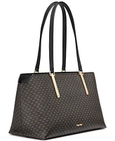 Calvin Klein Lori Mini Signature Top Zipper Tote Bag