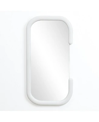 LuxenHome White C-Frame Accent and Vanity Wall Mirror