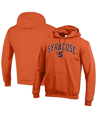 Champion Men's Orange Syracuse Arch Over Logo Pullover Hoodie