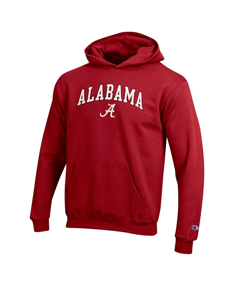 Champion Big Boys and Girls Crimson Alabama Tide Campus Pullover Hoodie