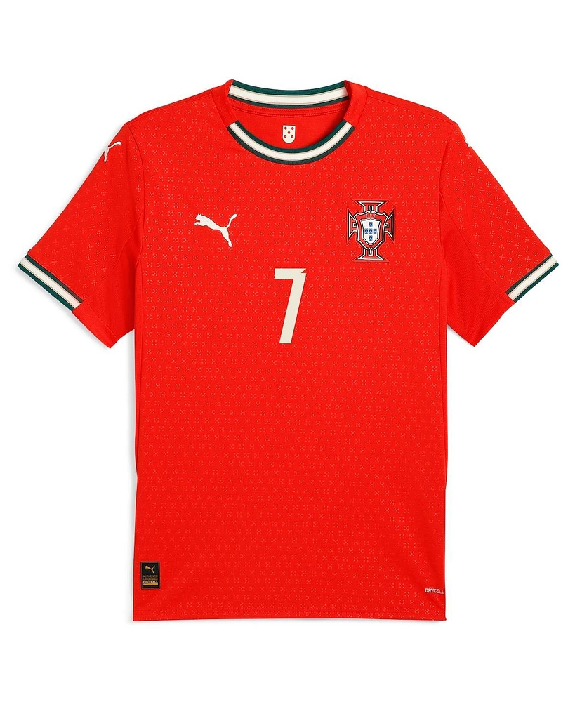Puma Men's Cristiano Ronaldo Red Portugal National Team 2025 Home Replica Jersey