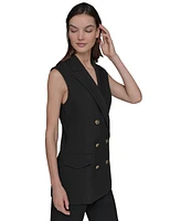 Karl Lagerfeld Paris Women's Double-Breasted Vest