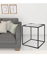 Marble Round End Table for Living Room or Bedroom Decor