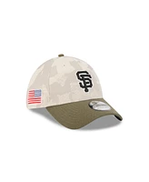 New Era Men's Light Beige/Olive San Francisco Giants 2025 Armed Forces Day 39THIRTY Flex Hat