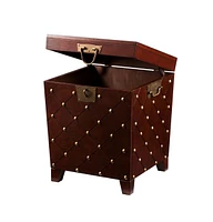 Wood Square End Table for Living Room or Bedroom Accent