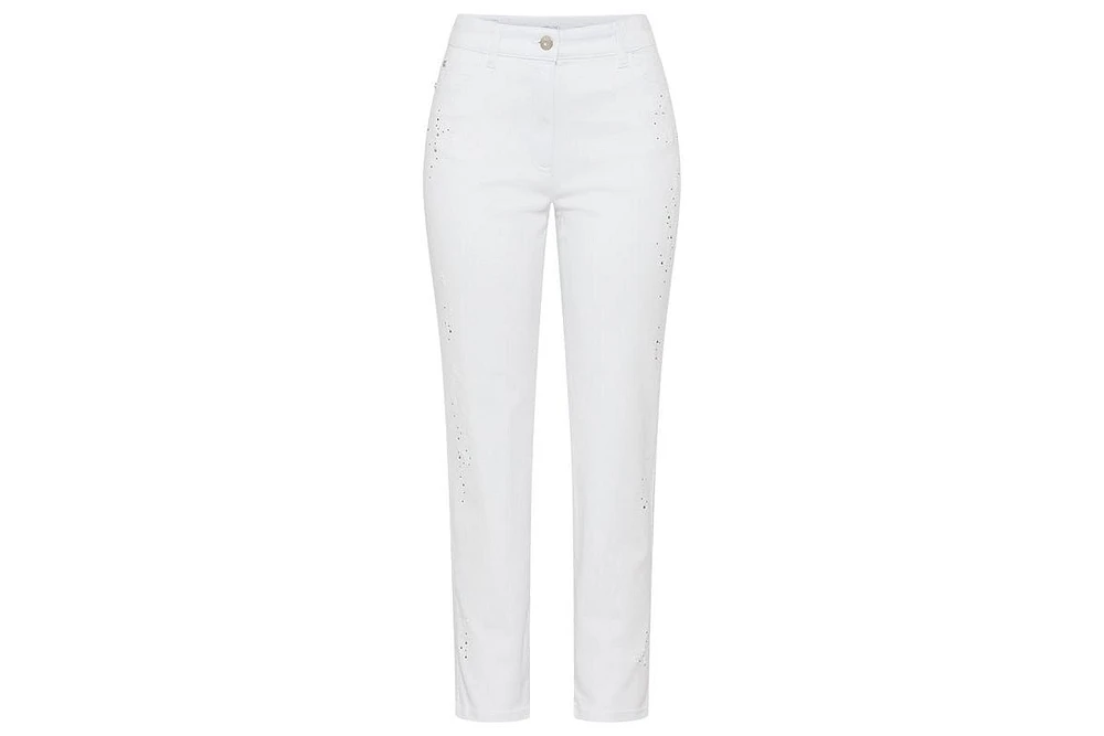 Olsen Women's Lisa Fit Straight Embellished Jean