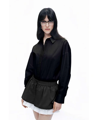 Nocturne Women's Shirt Collar Bodysuit