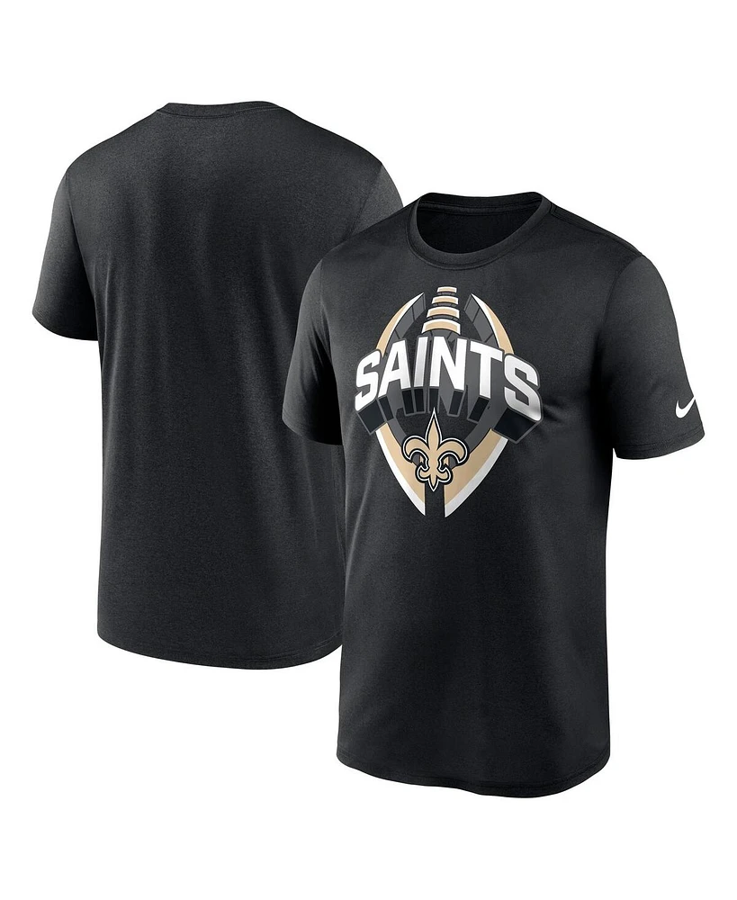 Nike Men's Black New Orleans Saints Legend Icon Performance T-Shirt