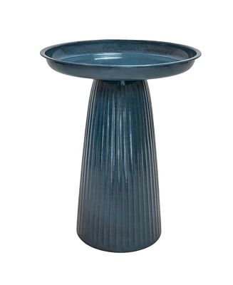 Gleeful Garden Metal Outdoor Bird Bath