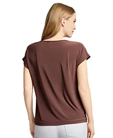 Jones New York Women's Crewneck Short-Sleeve Top