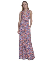 Vince Camuto Women's Printed Halter-Neck Jumpsuit