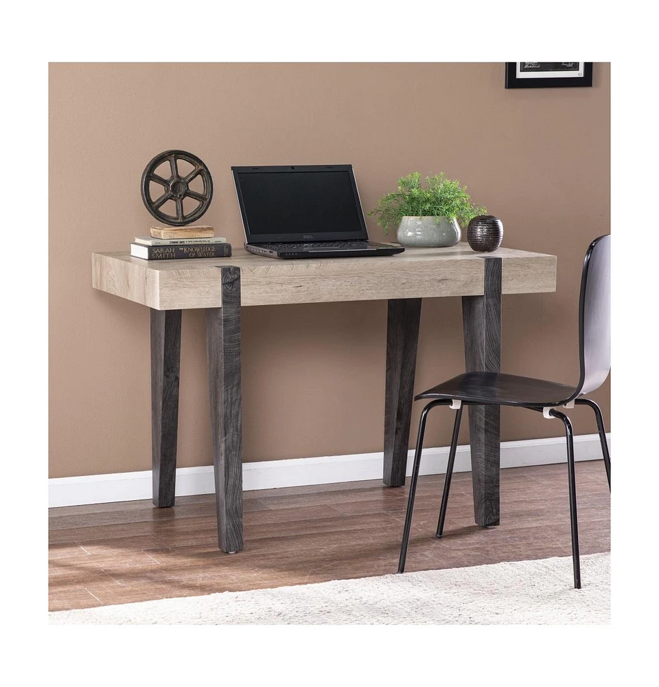 Rustic Writing Desk with Wood Grain – Versatile Home Office Table