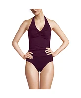 Lands' End Women's Twist Halter Tankini Top