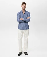 Mango Men's Cotton Slim-Fit Shirt