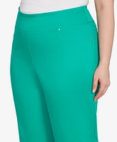 Ruby Rd. Plus Size Ladder Hem Soft Denim Capri Jeans